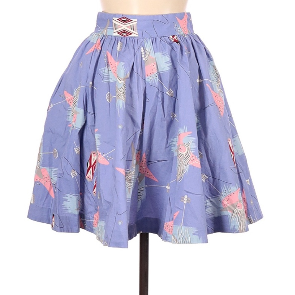 Trashy diva atomic print circle skirt size 6